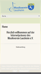 Mobile Screenshot of musikverein-lausheim.de